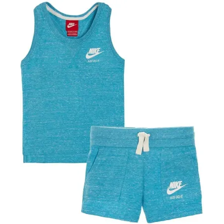KOMPLET DZIEWCZĘCY T-SHIRT + SPODENKI 104-110CM 4-5 LAT NIKE