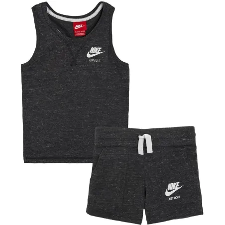KOMPLET DZIEWCZĘCY SPODENKI + SPORTOWA KOSZULKA NIKE VINTAGE LITTLE GIRLS S 96-104CM