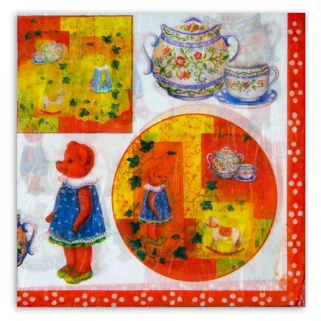 Serwetka Ryżowa Do Decoupage Miś 50 X 50 Cm Serwetka Ryżowa Do Decoupage Miś 50 X 50 Cm