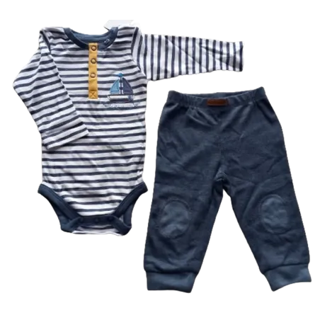 KOMPLET NIEMOWLĘCY BODY + SPODNIE 62CM COOL CLUB
