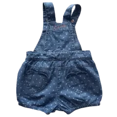Bawełniane Spodenki Na Szelkach Dla Dziewczynki Niebieskie W Kropki 62Cm Cool Club