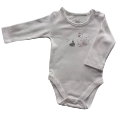 BODY NIEMOWLĘCE Z DŁUGIM RĘKAWEM DZIEWCZĘCE 3-PAK ŁABĘDZIE 68CM COOL CLUB