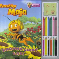 PSZCZÓŁKA MAJA. BARWNY ŚWIAT ŁĄKI. ZABAWY Z KREDKAMI