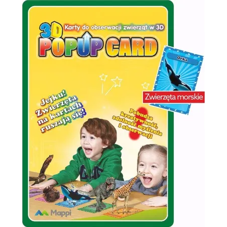 KARTY POPUP 3D ZWIERZĘTA MORSKIE