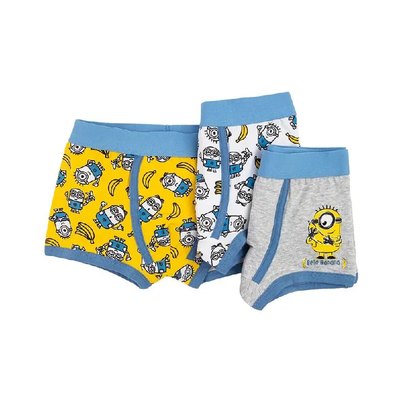 MAJTKI BOKSERKI CHŁOPIĘCE MINIONKI COOL CLUB ROZMIAR 86-92 ZESTAW 3 SZT