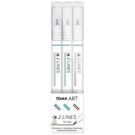 CIENKOPISY 2 LINES 3 SZTUKI