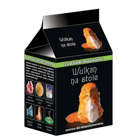 WULKAN NA STOLE DOMOWE EKSPERYMENTY RENOK CEATIVE 10+