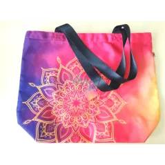 TORBA MATERIAŁOWA ZAPINANA NA SUWAK MANDALA 40 X 38 CM