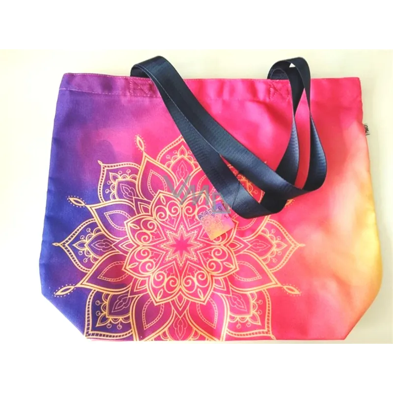 TORBA MATERIAŁOWA ZAPINANA NA SUWAK MANDALA 40 X 38 CM