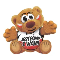 ZAWIESZKA NA SZYBĘ KIBIC BIAŁO-CZERWONY FUNNY BEAR