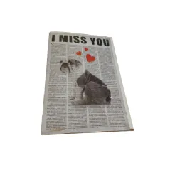 KARNET OKOLICZNOŚCIOWY B6 I MISS YOU + KOPERTA