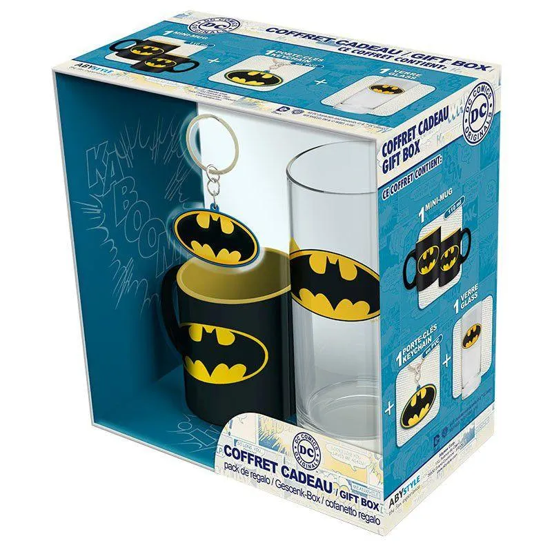 BATMAN ZESTAW SZKLANKA + KUBEK + BRELOK II GATUNEK