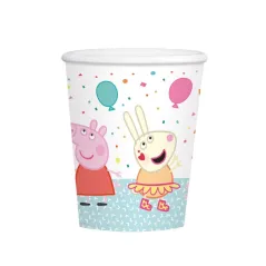 KUBECZKI PAPIEROWE JEDNORAZOWE ŚWINKA PEPPA 250ML 8 SZT.
