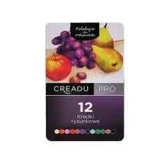 KREDKI RYSUNKOWE 12 KOLORÓW CREADU