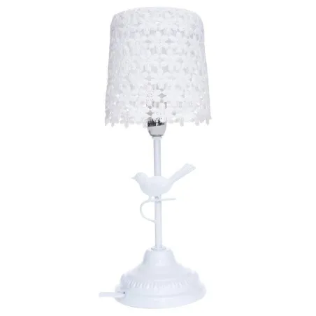 LAMPKA BIAŁA NOCNA STOŁOWA PROWANSALSKA AŻUROWA 35 CM II GATUNEK