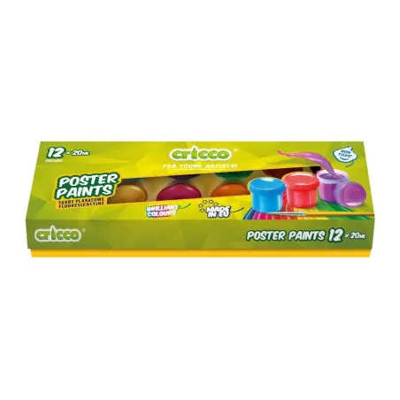 FARBY PLAKATOWE 12 KOLORÓW 20ML CRICCO