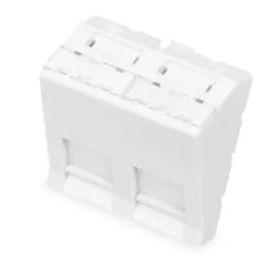 Adapter Kątowy M45 2X Keystone, 45X45Mm P/Kurz Biały Dn-93802-7-Sh
