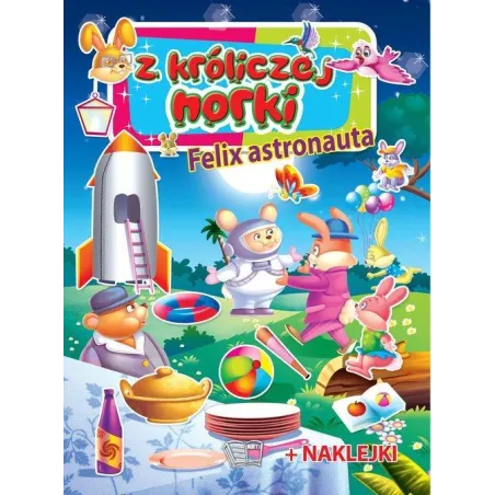 Z KRÓLICZEJ NORKI FELIX ASTRONAUTA + NAKLEJKI - Arti