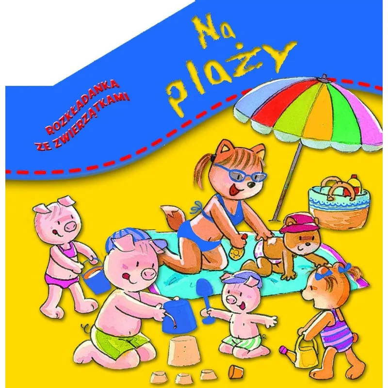 ROZKŁADANKA ZE ZWIERZĄTKAMI. NA PLAŻY 