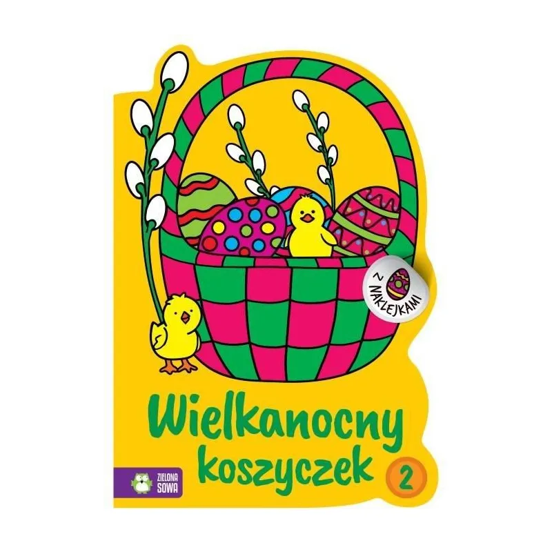 WIELKANOCNY KOSZYCZEK Z NAKLEJKAMI 