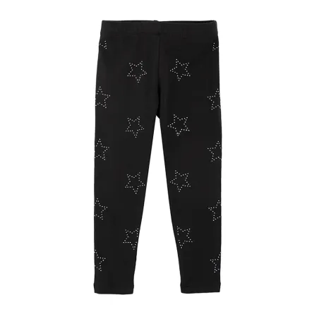 LEGGINSY DZIEWCZĘCE CZARNE GWIAZDKI 134 CM COOL CLUB