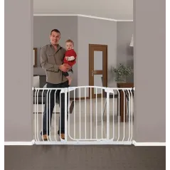 BRAMKA BEZPIECZEŃSTWA 75 X 97-106 CM ROZSZERZENIA 9-18 CM DREAMBABY CHELSEA ZESTAW COMBO