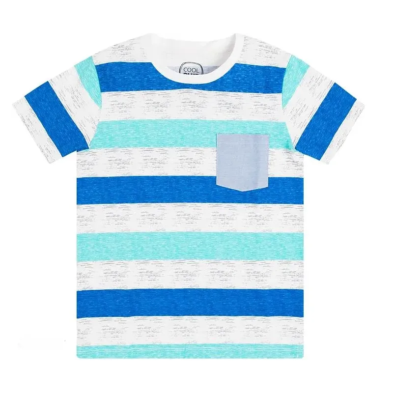T-SHIRT CHŁOPIĘCY PASKI 158 CM COOL CLUB