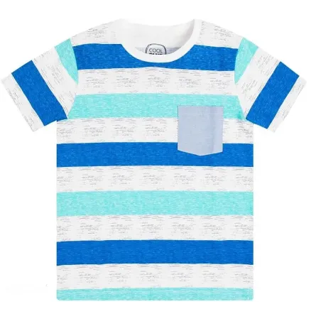T-SHIRT CHŁOPIĘCY PASKI 158 CM COOL CLUB