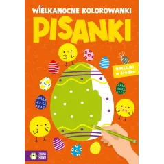 PISANKI. WIELKANOCNE KOLOROWANKI  Z NAKLEJKAMI