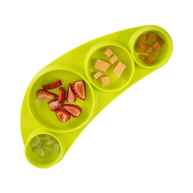 TALERZ SILIKONOWY TINY TAPAS KOO-DI ZIELONY 6M+