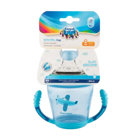 Kubek Niekapek Z Uchwytami Niebieski Samolot 230 Ml, 9M+