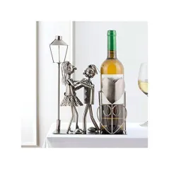 STOJAK NA WINO ZAKOCHANA PARA NA SPACERZE 23 X 10 X 23 CM