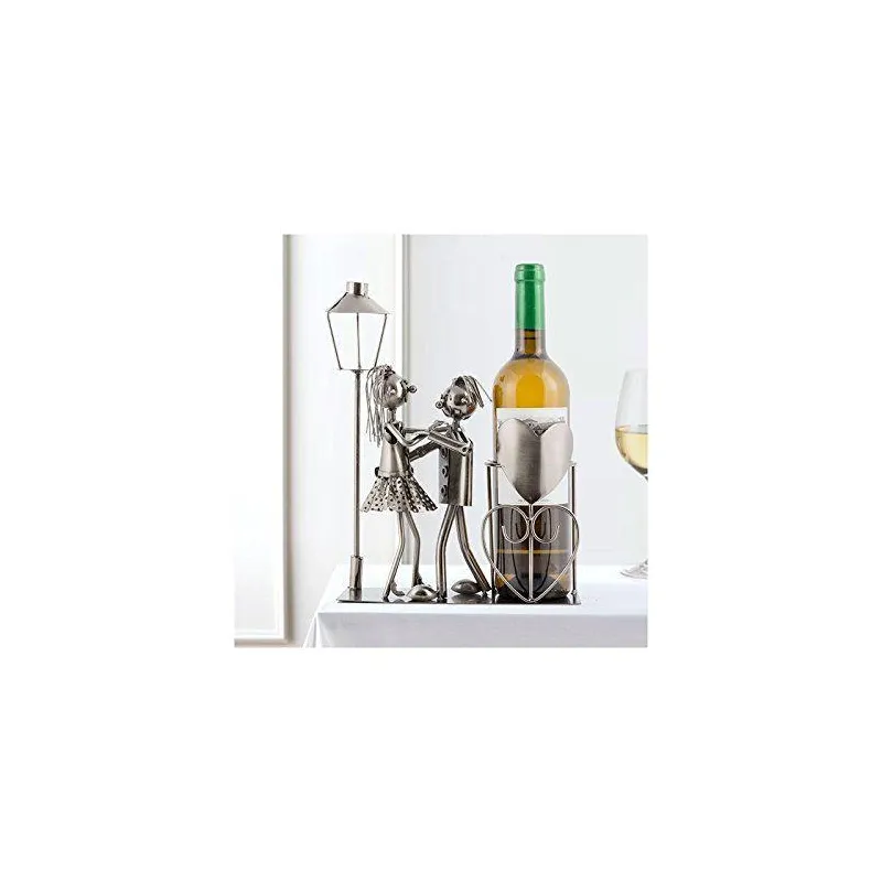 STOJAK NA WINO ZAKOCHANA PARA NA SPACERZE 23 X 10 X 23 CM