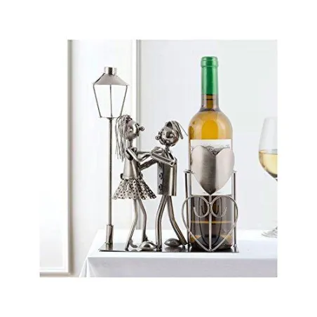 STOJAK NA WINO ZAKOCHANA PARA NA SPACERZE 23 X 10 X 23 CM