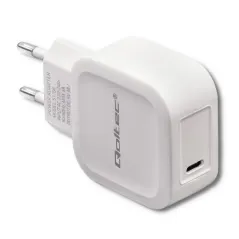 Ładowarka Sieciowa Do Telefonu Tableu Usb Typ C, Pd, 5V, 3A, 20W, Biała