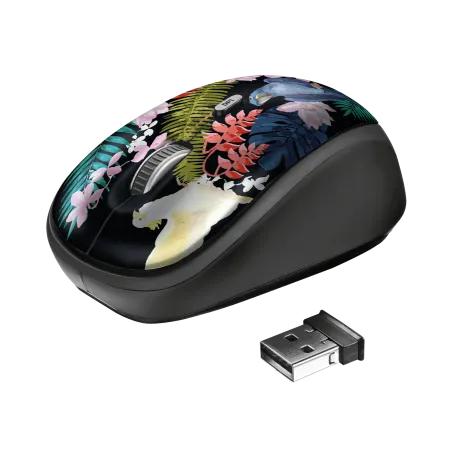 BEZPRZEWODOWA MYSZ OPTYCZNA 1600 DPI TRUST YVI WIRELESS PARROT