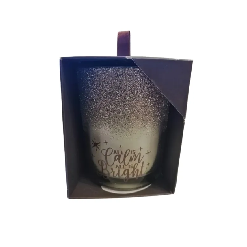 ŚWIECA ZAPACHOWA CYNAMON W SZKLE 10 CM