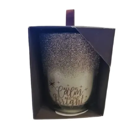 ŚWIECA ZAPACHOWA CYNAMON W SZKLE 10 CM