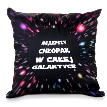 PODUSZKA NAJLEPSZY CHŁOPAK W CAŁEJ GALAKTYCE 38 X 38 CM II GATUNEK