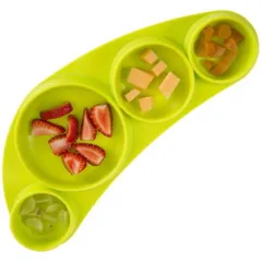 TALERZ SILIKONOWY TINY TAPAS KOO-DI ZIELONY 6M+ II GATUNEK