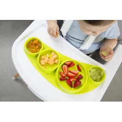 Talerz Silikonowy Tiny Tapas Koo-Di Zielony 6M+ Ii Gatunek