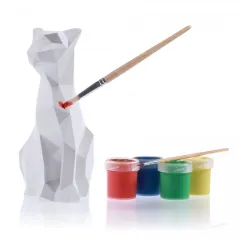KOT LOW POLY KOLOROWANKA 3D 3+ - Candellana