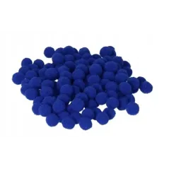 POMPONY DEKORACYJNE GRANATOWE 20MM 40 SZTUK