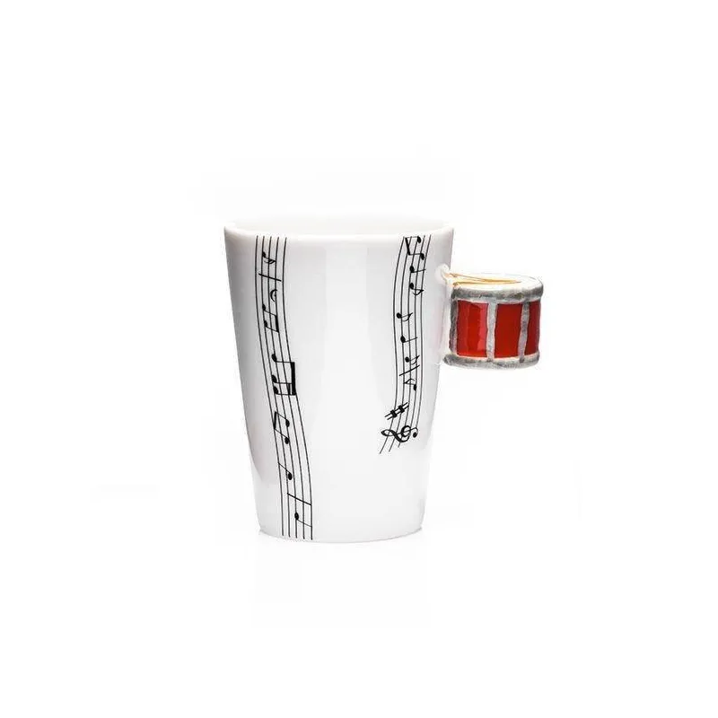 KUBEK PORCELANOWY CZERWONA PERKSUJA 240 ML