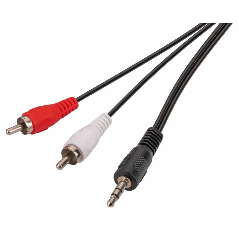 KABEL 3.5 MM MINIJACK - 2XCINCH 1.5 M TREQ KBA3415