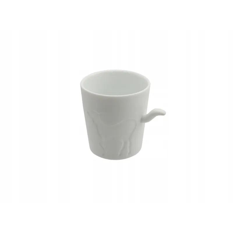 KUBEK CERAMICZNY BIAŁY ŚWIECZNIK 280 ML
