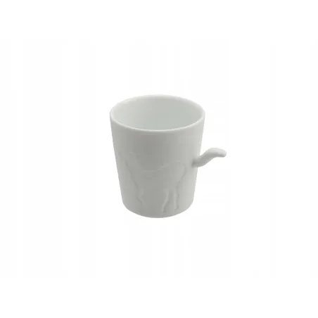 KUBEK CERAMICZNY BIAŁY ŚWIECZNIK 280 ML