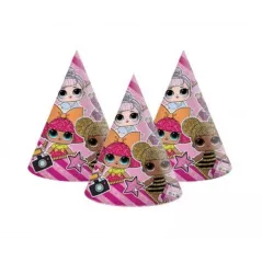 Czapeczki Papierowe Lol Surprise Glitterati 5 Sztuk