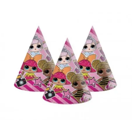 Czapeczki Papierowe Lol Surprise Glitterati 5 Sztuk
