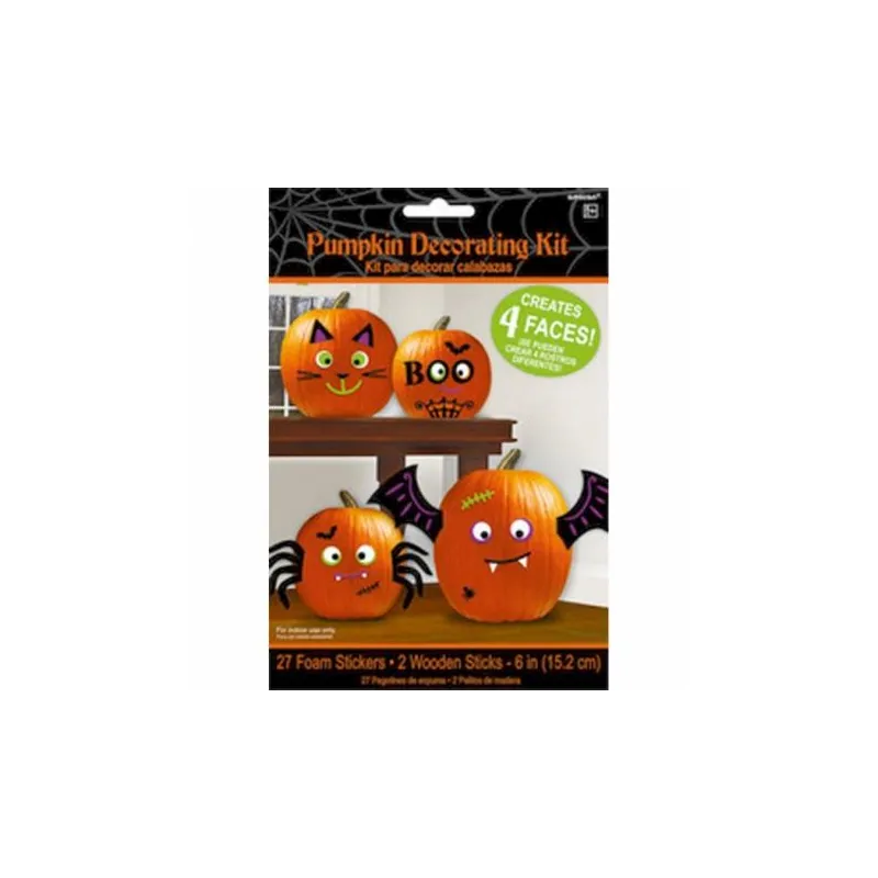ZESTAW DO DEKORACJI DYNI NA HALLOWEEN 29 ELEMENTÓW